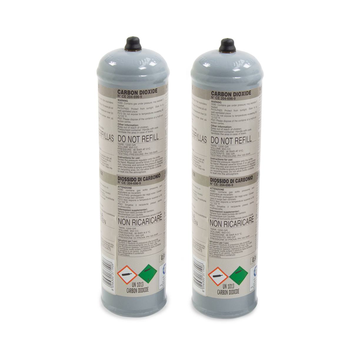 CO2 Welding Gas Cylinders - Pack of 2