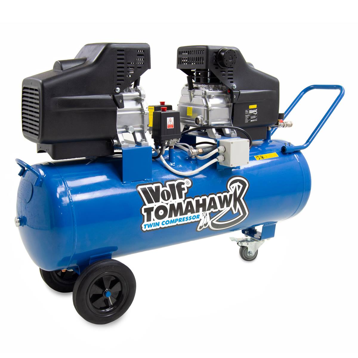 Wolf Tomahawk 100L Air Compressor 19.2 CFM 2 x 2.5HP - Image 2