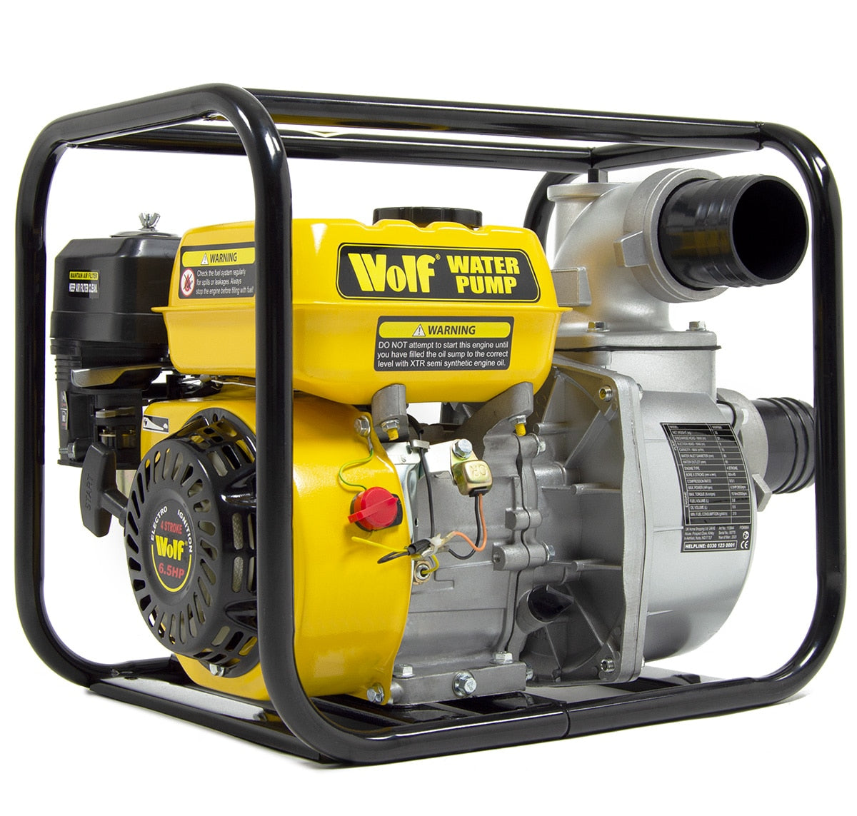 Ex Display Wolf 3" Petrol Driven Water Pump 6.5HP - Image 1