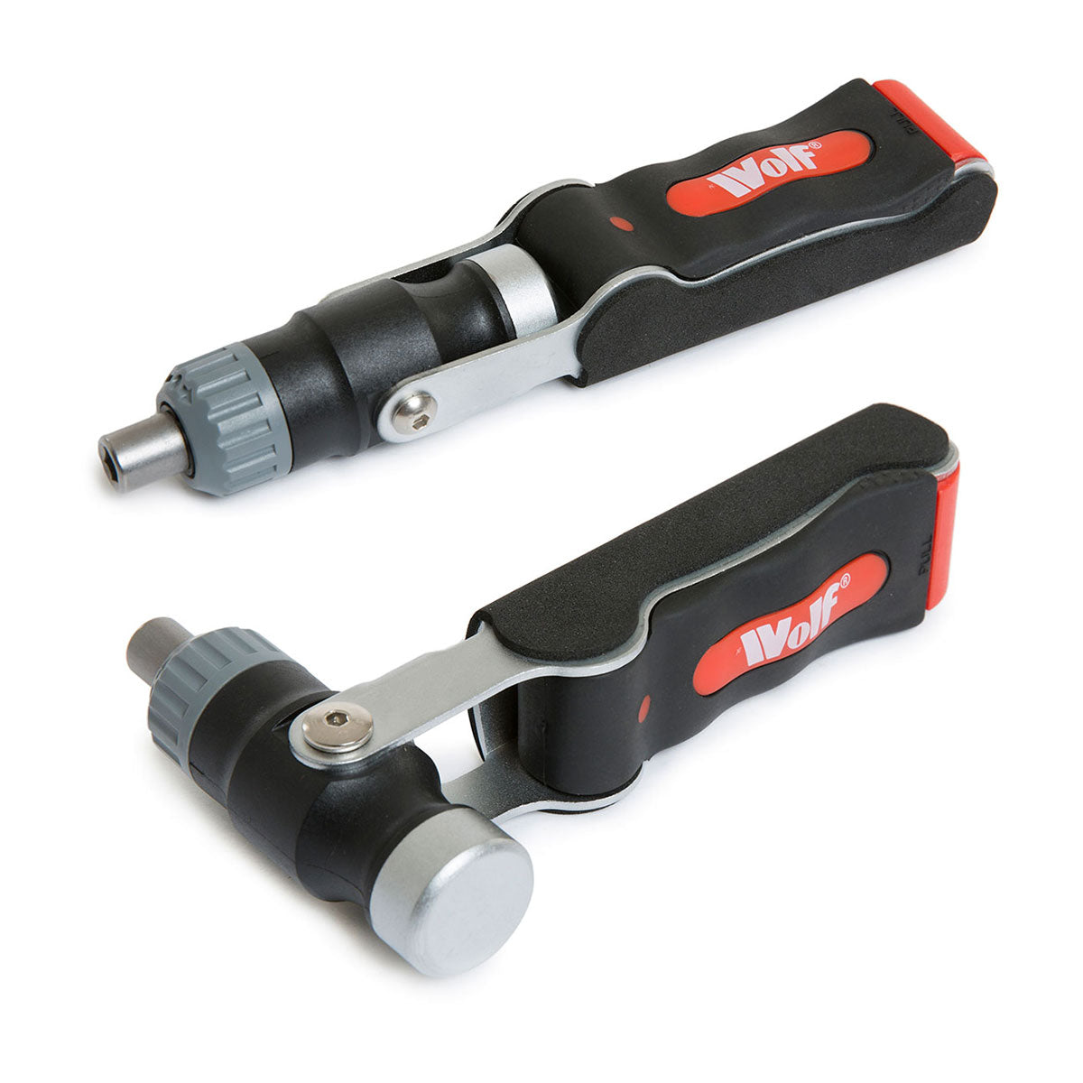 Wolf Ratchet Swivel Head Screwdriver Tool - Twin Pack - Image 1