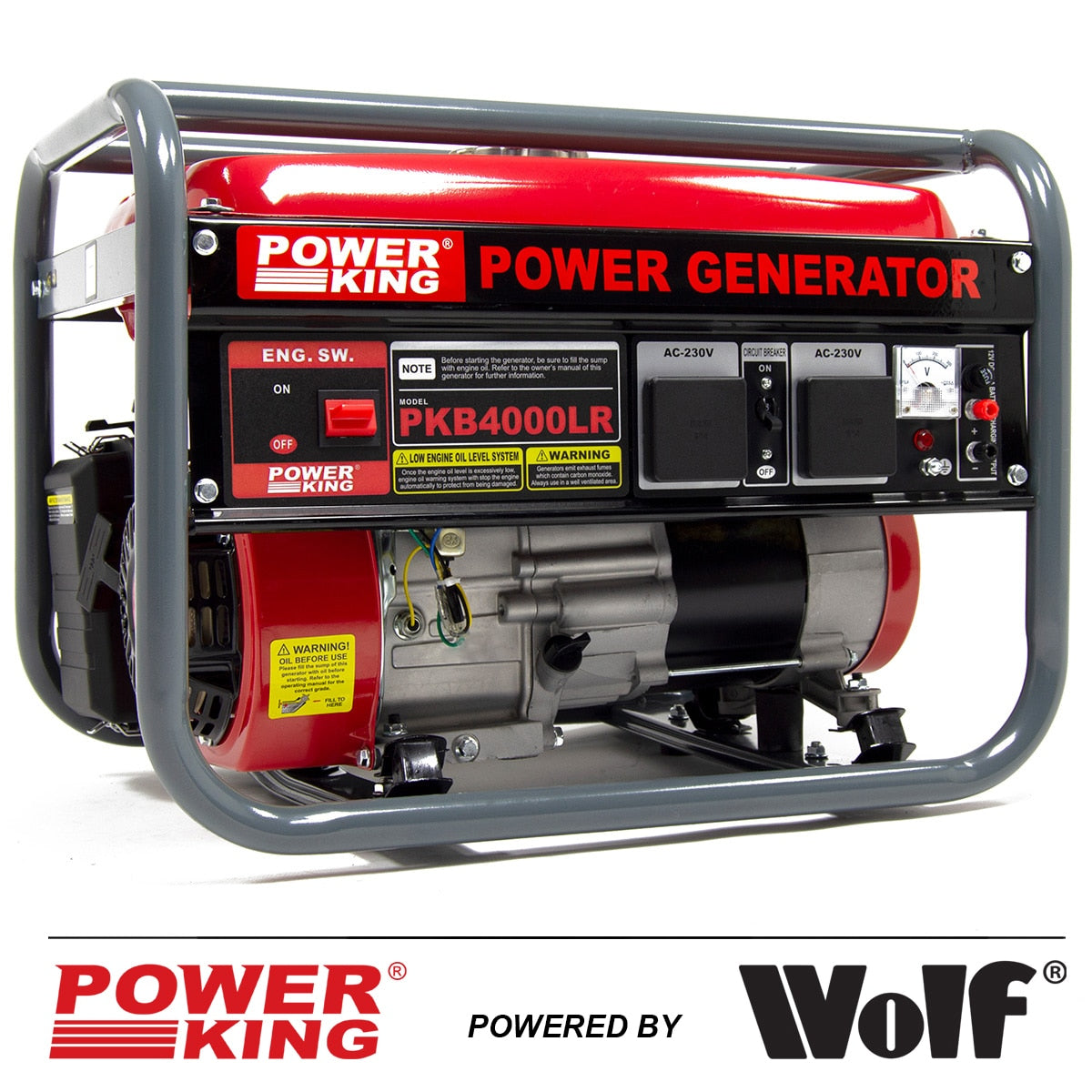 PowerKing Petrol Generator PKB4000LR 2800w 3.5KVA 7HP - Image 1