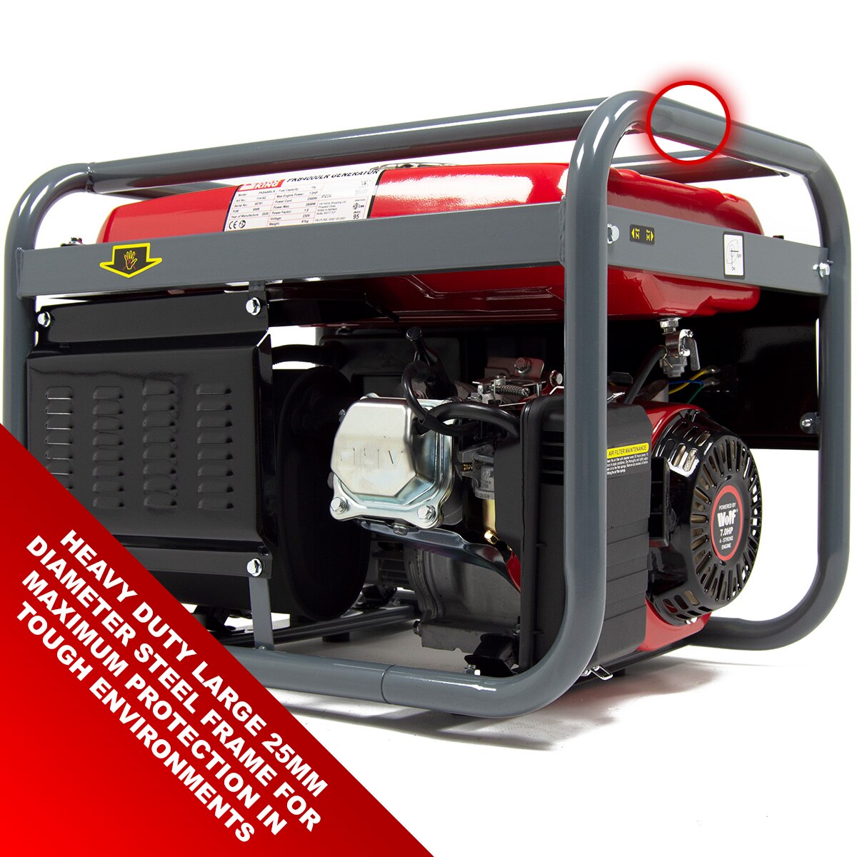 PowerKing Petrol Generator PKB4000LR 2800w 3.5KVA 7HP - Image 5