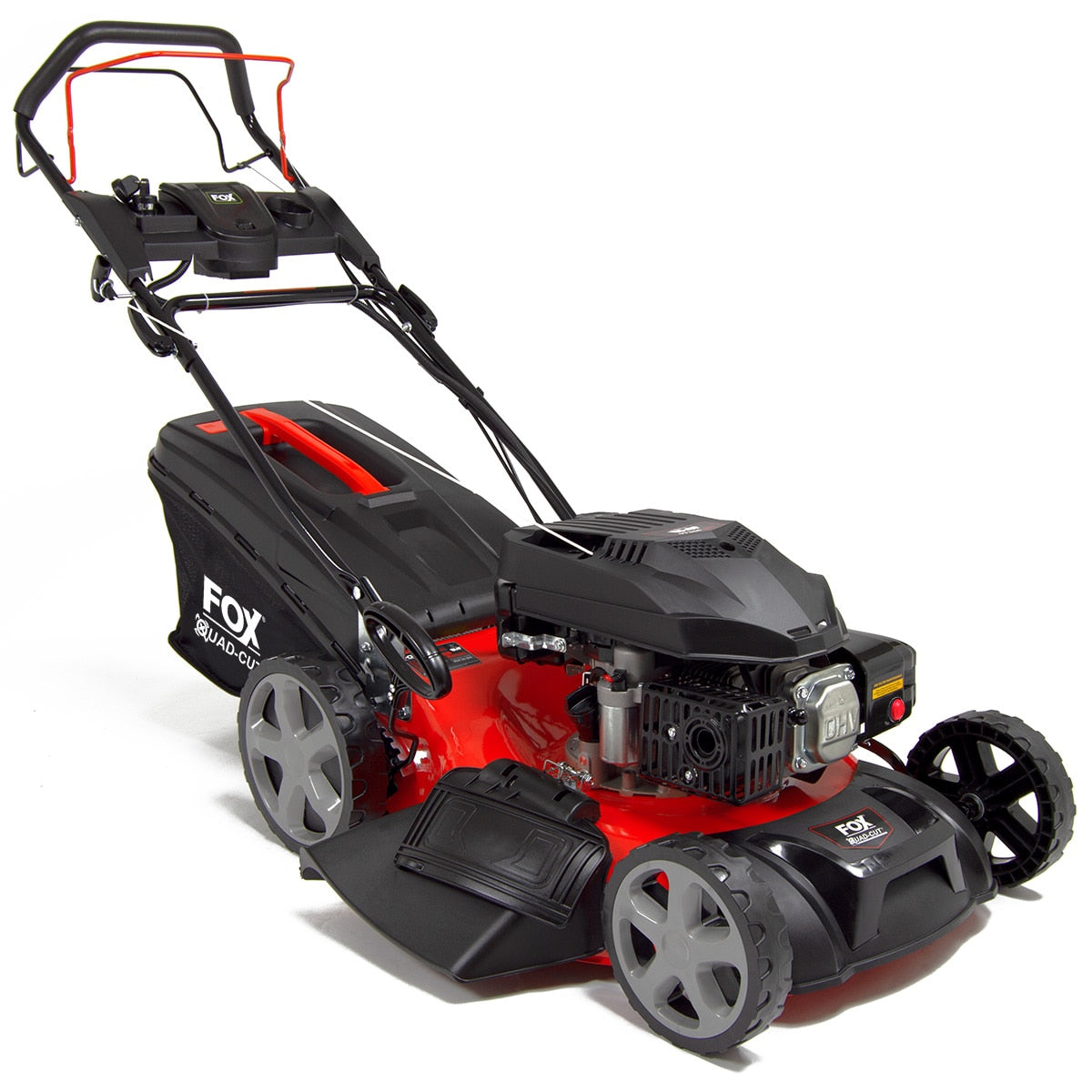 Fox Quad-Cut 510E 20" Electric Start Self Propelled Petrol Lawn Mower - Image 1