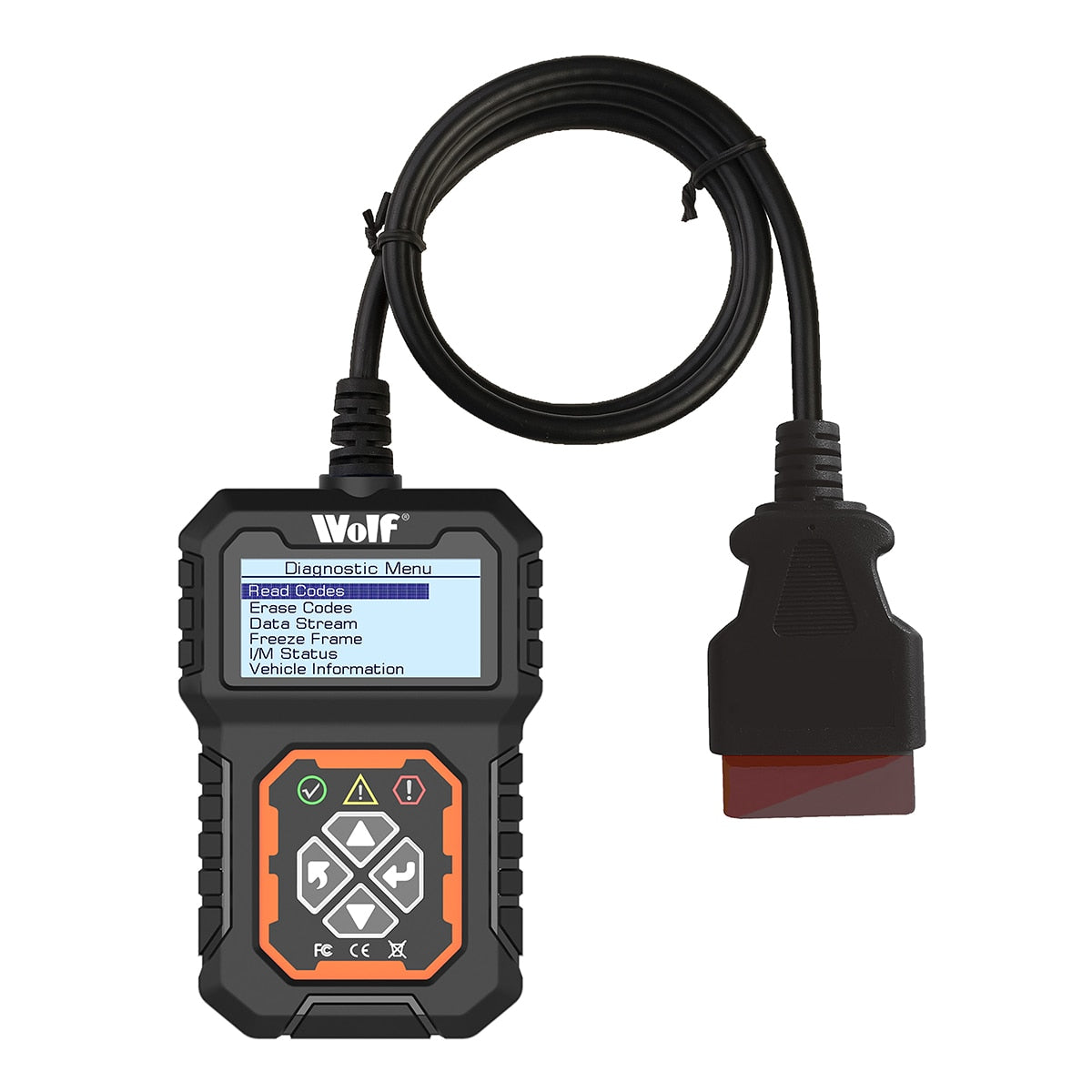 Wolf Automotive OBDII Code Reader Vehicle Fault Diagnostic Scanner - Image 1