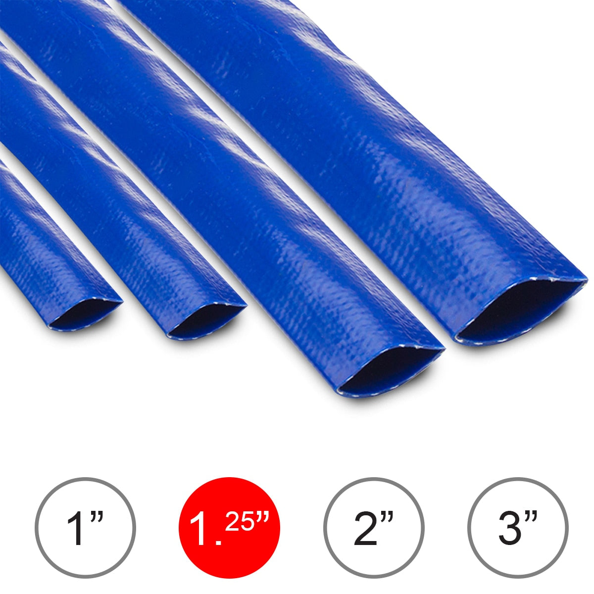 Wolf 1.25'' Layflat Water Delivery Hose - 5 Metres - Image 1