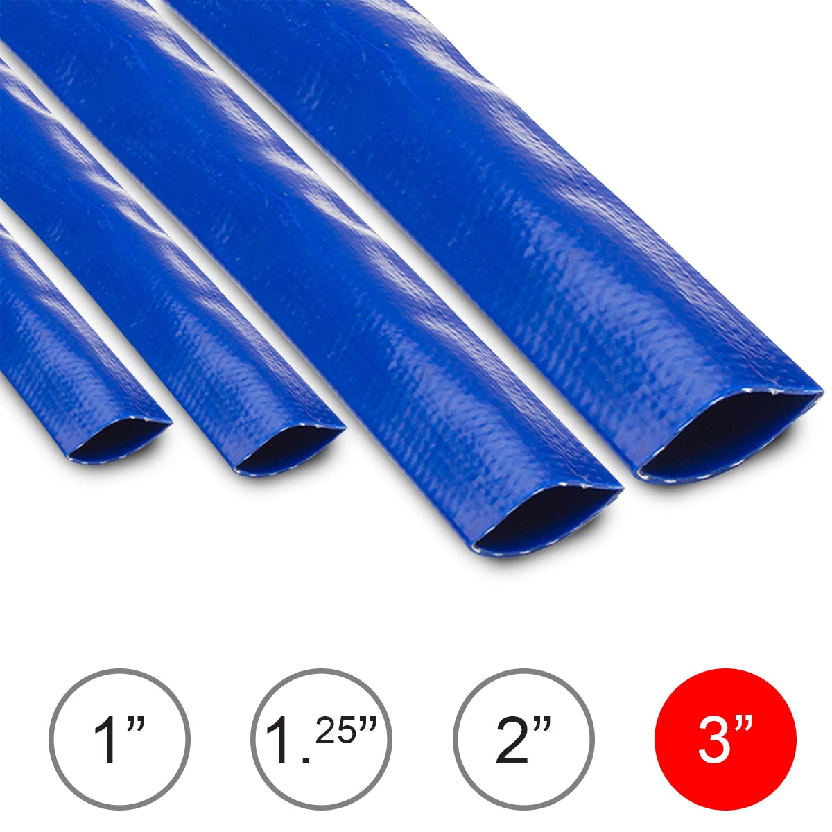 Wolf 3'' Layflat Water Delivery Hose - 5 Metres - Image 1