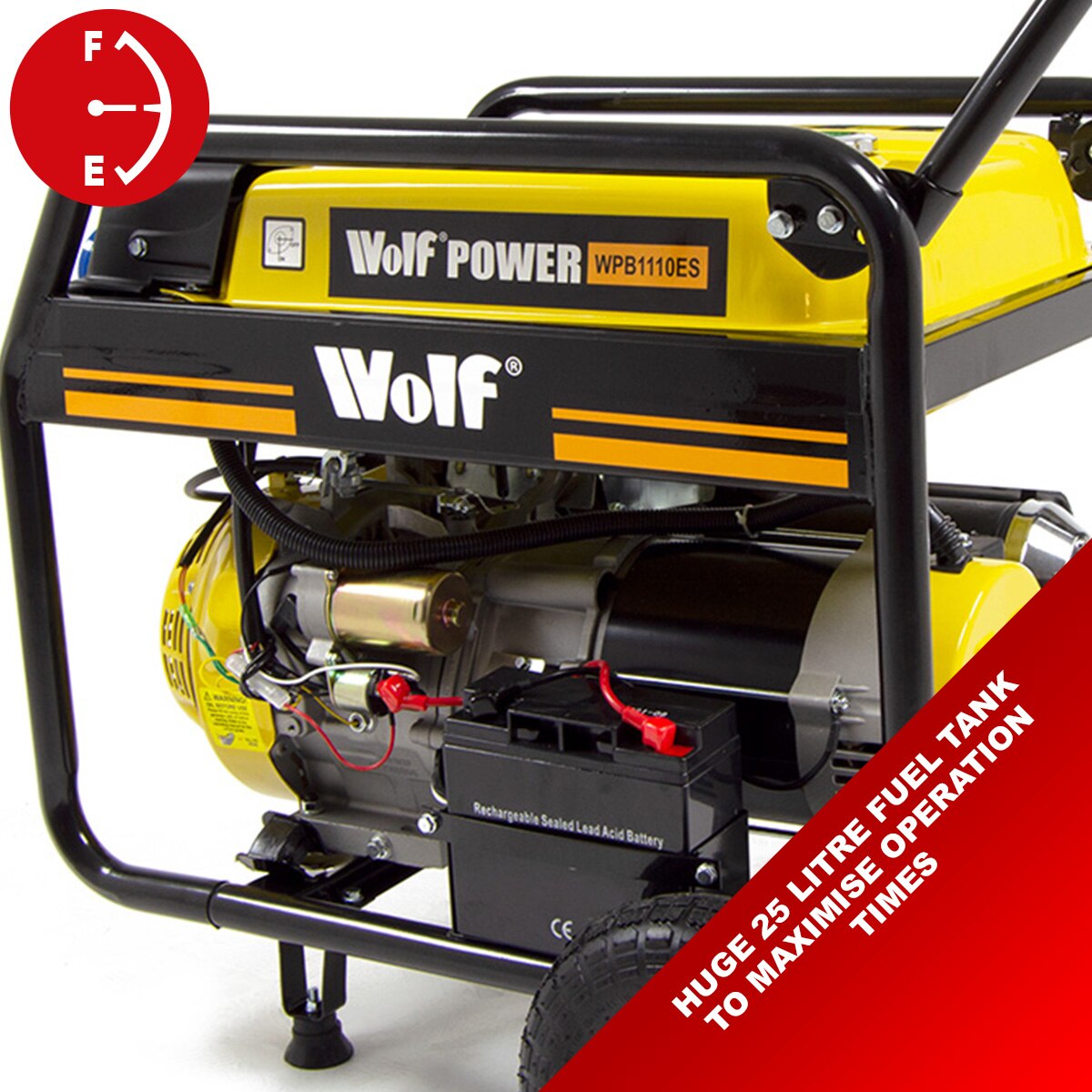 Wolf Petrol Generator WPB1110ES 8000w 10KVA 17HP Electric Start - Image 4