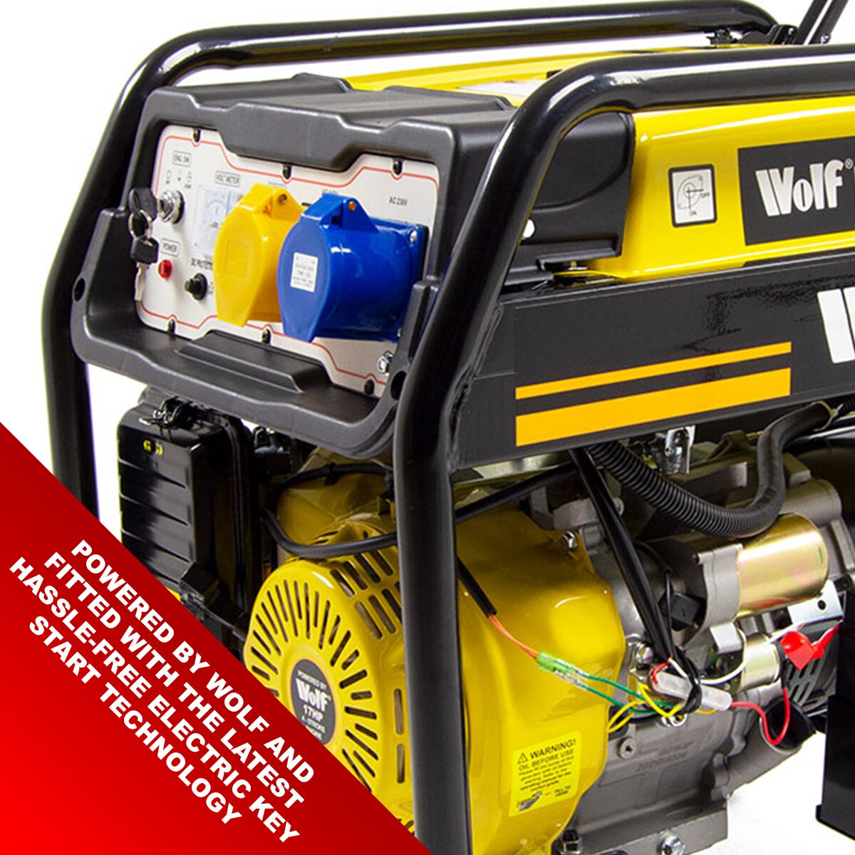 Wolf Petrol Generator WPB1110ES 8000w 10KVA 17HP Electric Start - Image 9