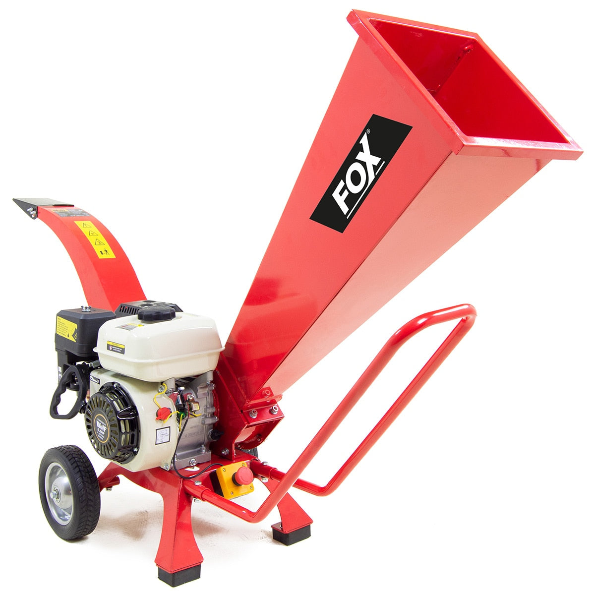 Fox 4-Stroke Petrol Wood Chipper Garden Shredder Mulcher 209cc - Image 1