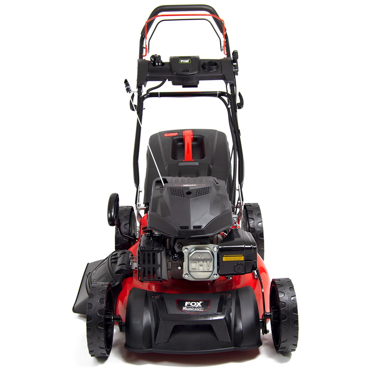 Ex Display Fox Quad-Cut 20" Electric Start Self Propelled Petrol Lawn Mower - Image 2