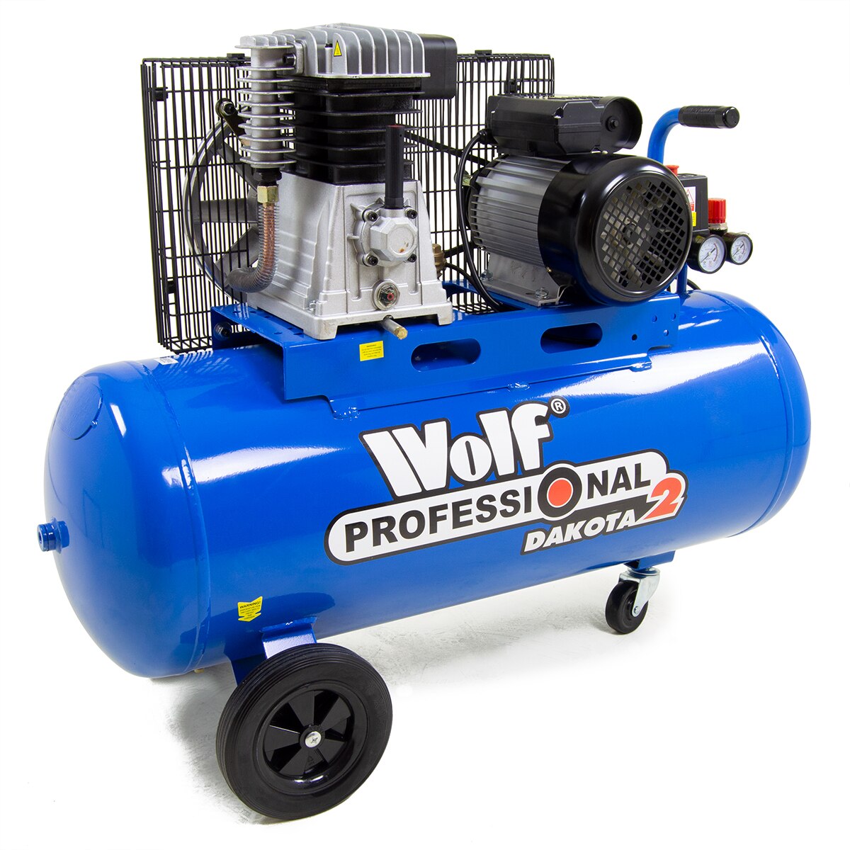 Wolf Professional Dakota 2-100 INDUSTRIAL 14.1CFM 3HP 150psi Portable Air Compressor 100L - Image 1