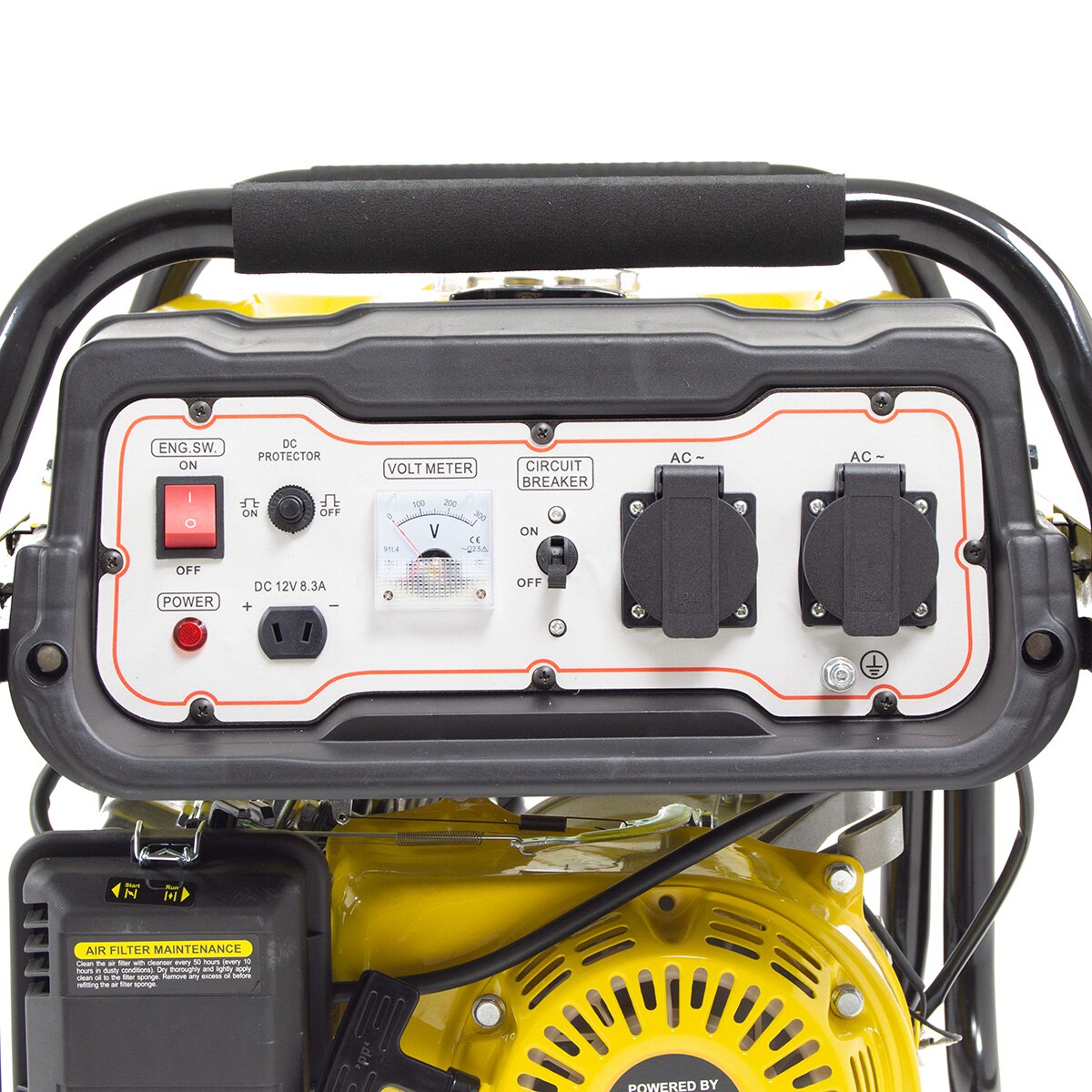 Wolf Petrol Generator WPB3010LR 2200w 2.75KVA 6.5HP with Wheels - Image 6