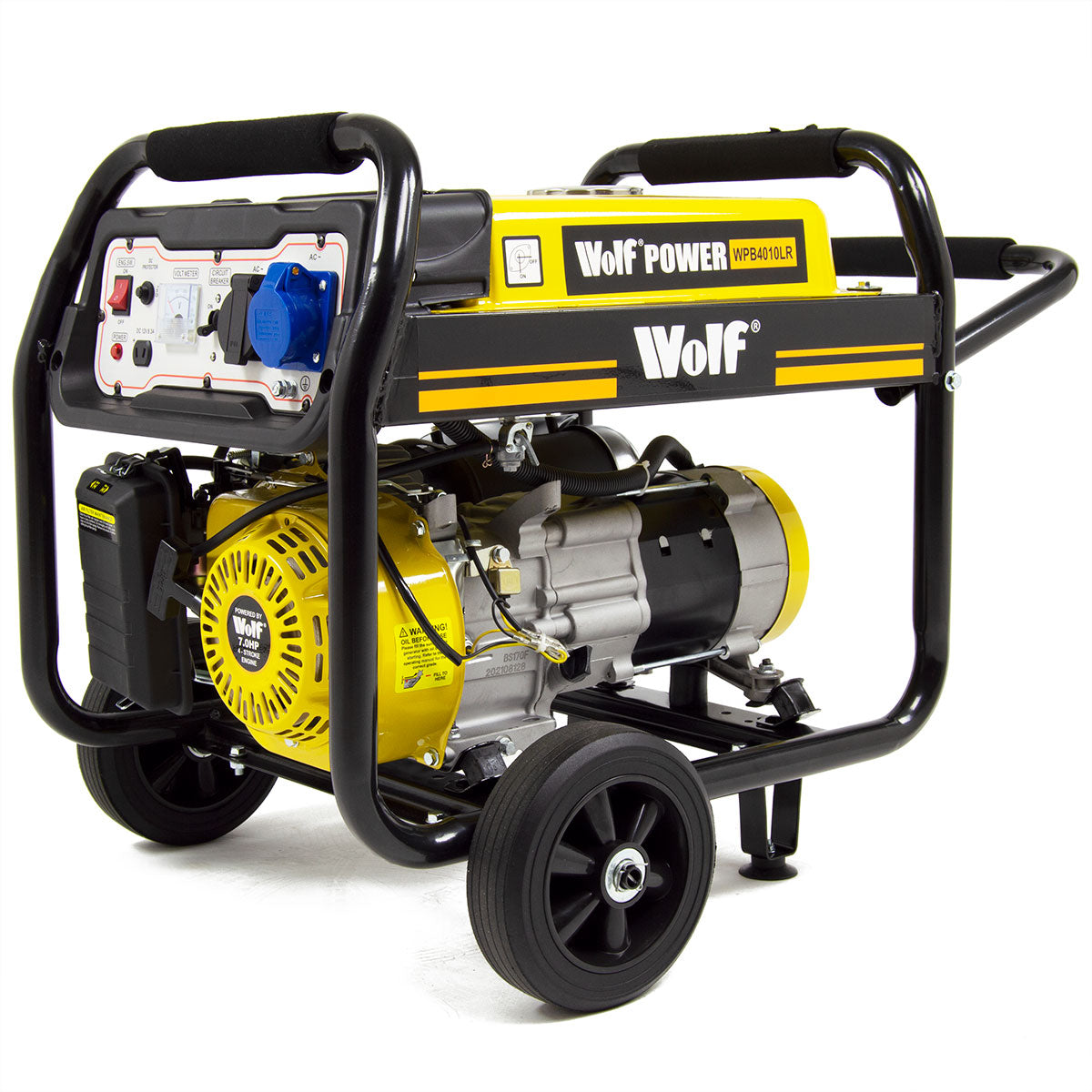 Wolf Petrol Generator WPB4010LR 3000w 3.75KVA 7HP with Wheels - Image 1