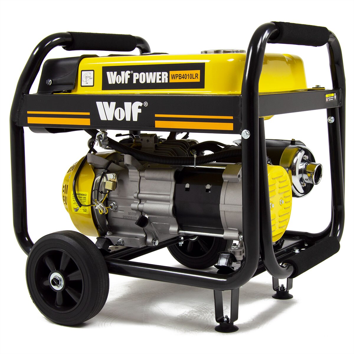 Wolf Petrol Generator WPB4010LR 3000w 3.75KVA 7HP with Wheels - Image 2