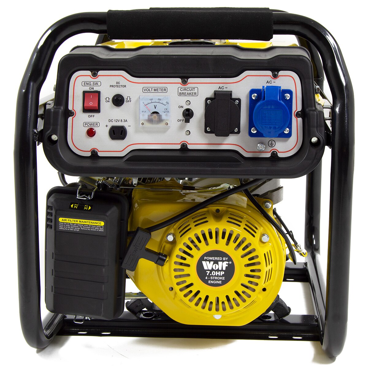 Ex Display Wolf Petrol Generator WPB4010LR 3000w 7HP 4 Stroke - Image 5