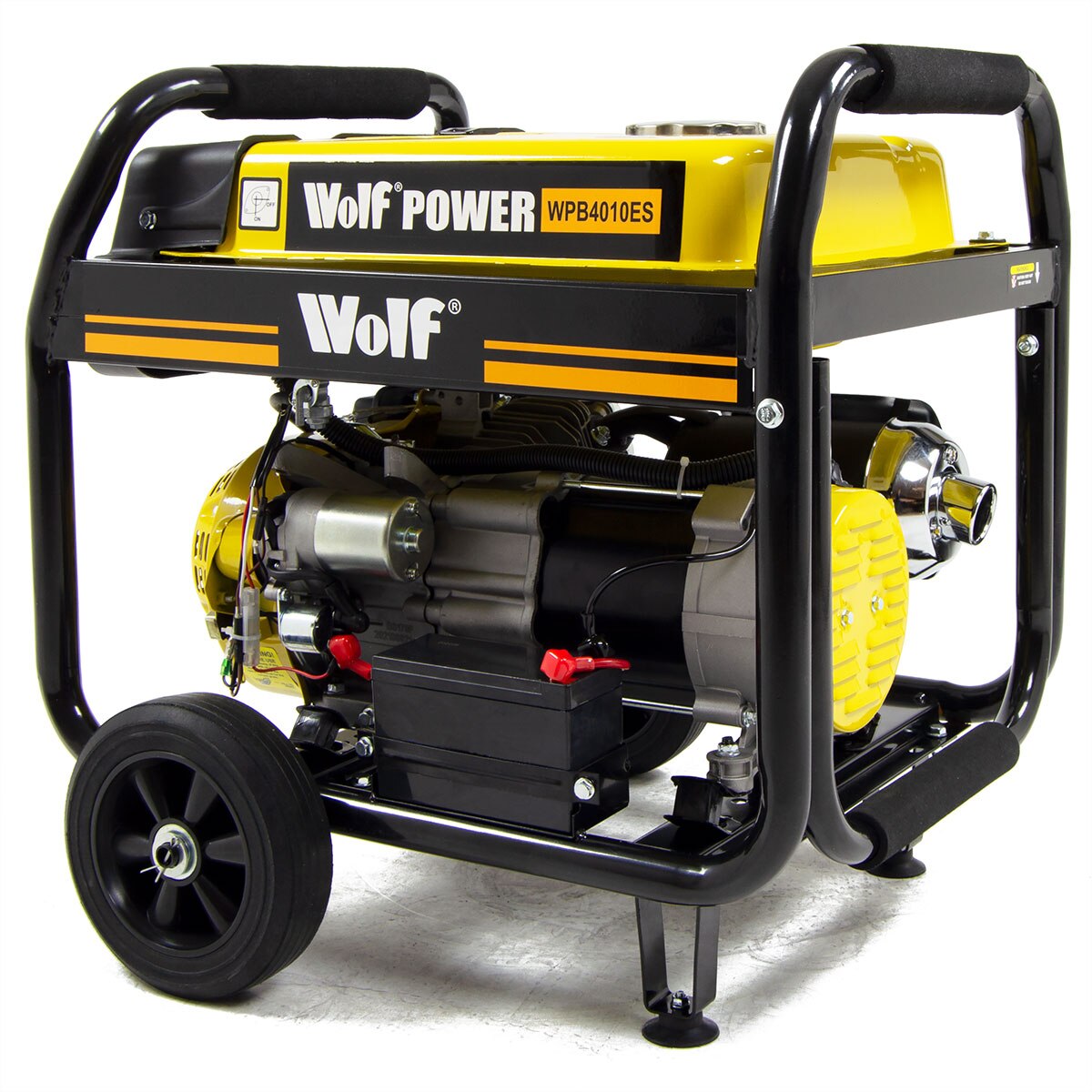 Wolf Petrol Generator WPB4010ES 3000w 3.75KVA 7HP with Wheels - Image 2