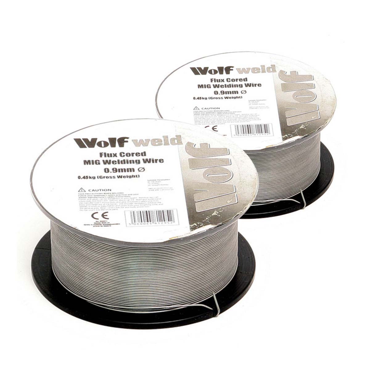 Wolf 2 x Weld Flux Core MIG Welding Wire - 0.9mm 0.25Kg - Image 1