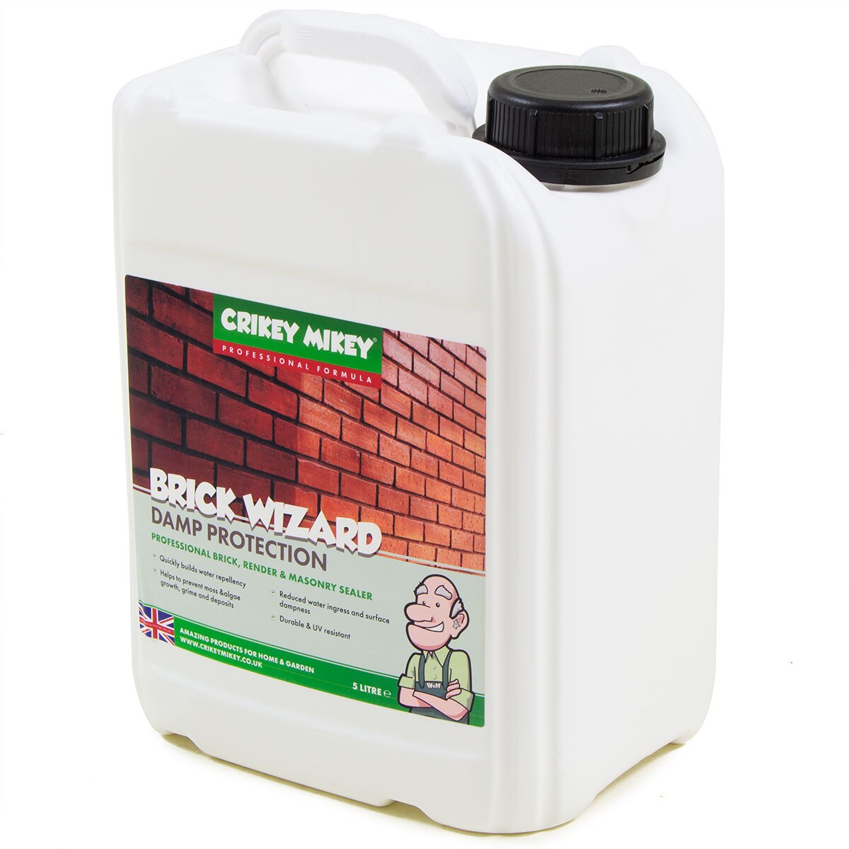 Crikey Mikey Brick Wizard Damp Protection 5L Cleaning Kit - Image 2