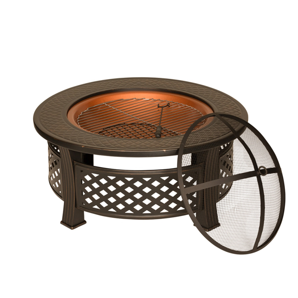 3-in-1 Steel Firepit, BBQ & Drinks Cooler - Image 1