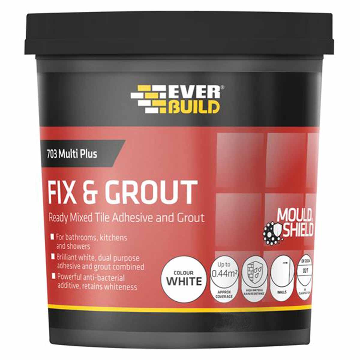 Everbuild 703 Fix & Grout Tile Adhesive 1.5kg - EVBFIX01 - Image 1