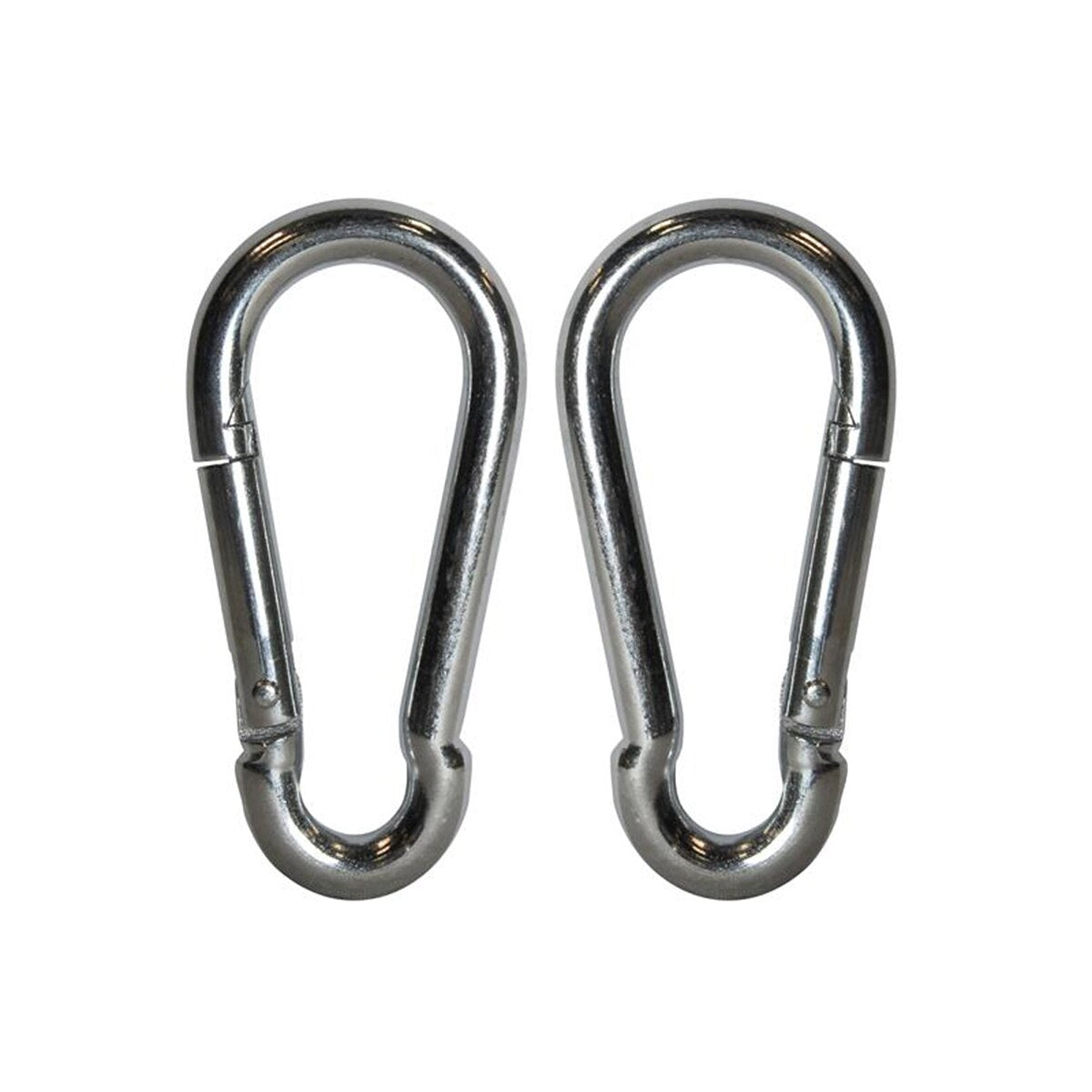 Faithfull Fire Brigade Snap Hook 8mm Zinc Plated (Pack 2) - FAICHFBS80 - Image 1