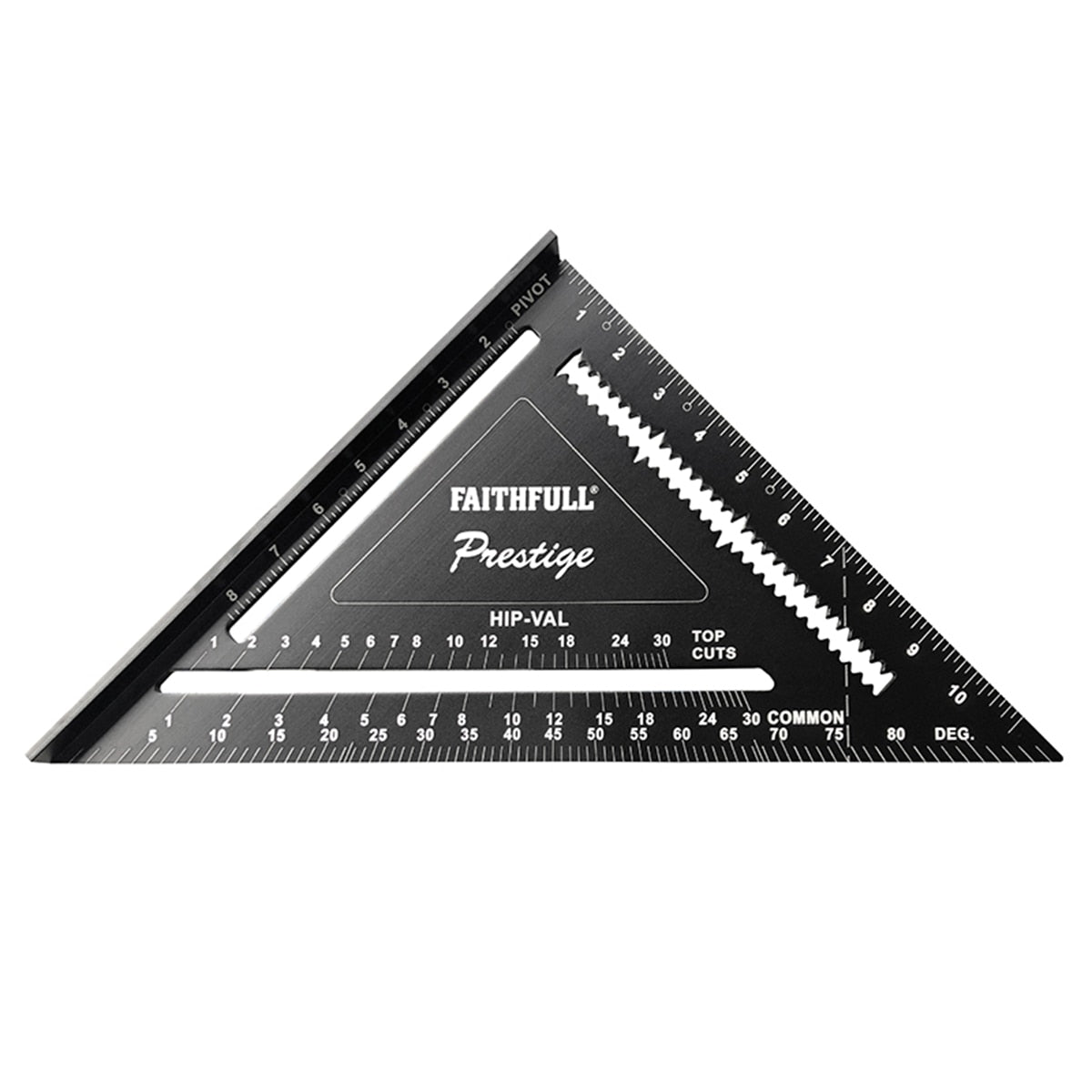 Faithfull Prestige Quick Square Black Aluminium 300mm (12in) - FAICSQ12CNC - Image 1