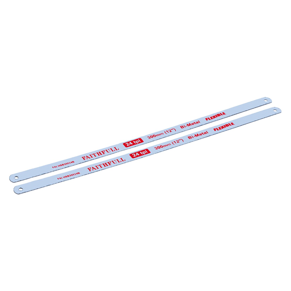 Faithfull Hacksaw Blades 300mm (12in) x 24 TPI (Pack 2) - FAIHSB30024 - Image 1