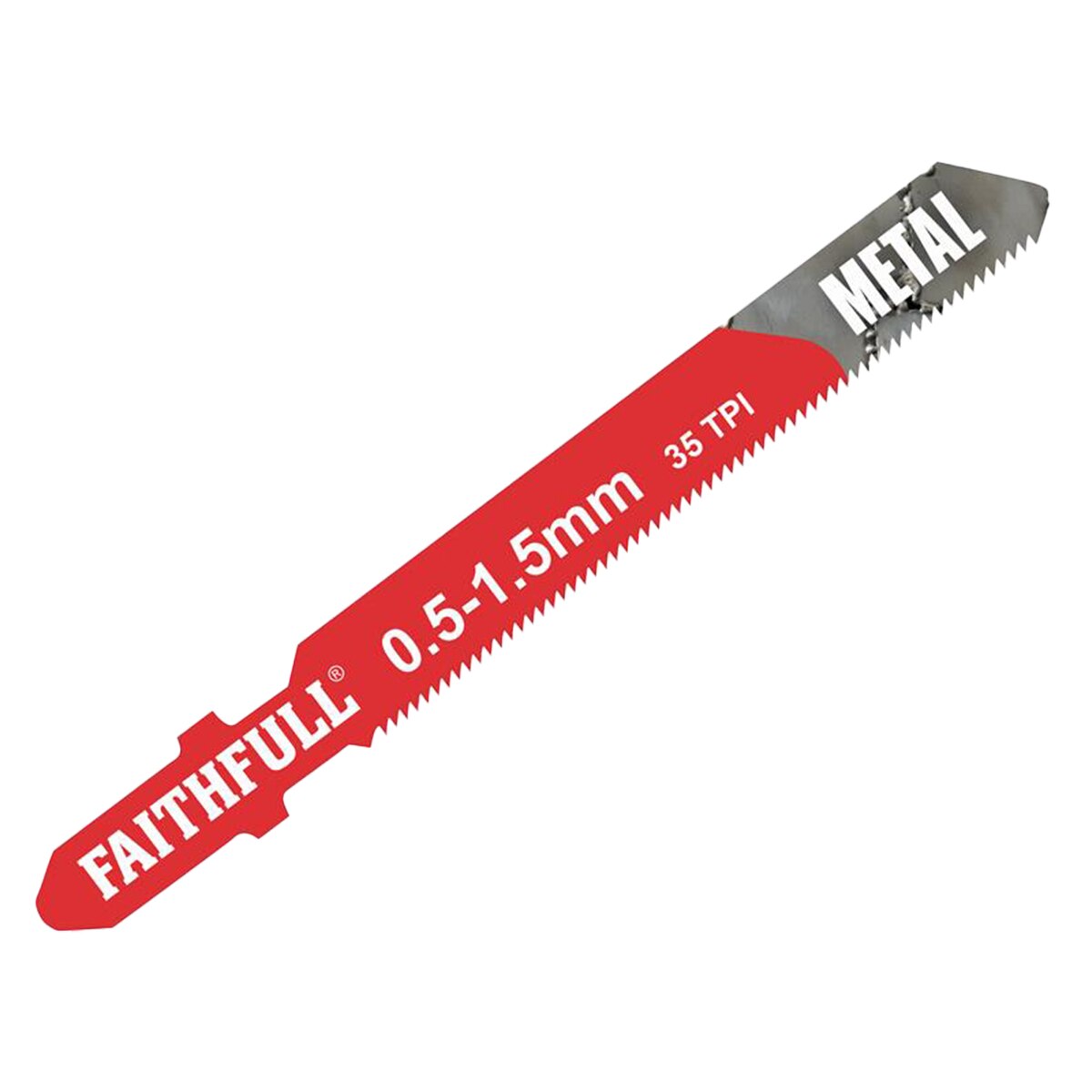 Faithfull Metal Cutting Jigsaw Blades Pack of 5 T118G - FAIJBT118G - Image 1