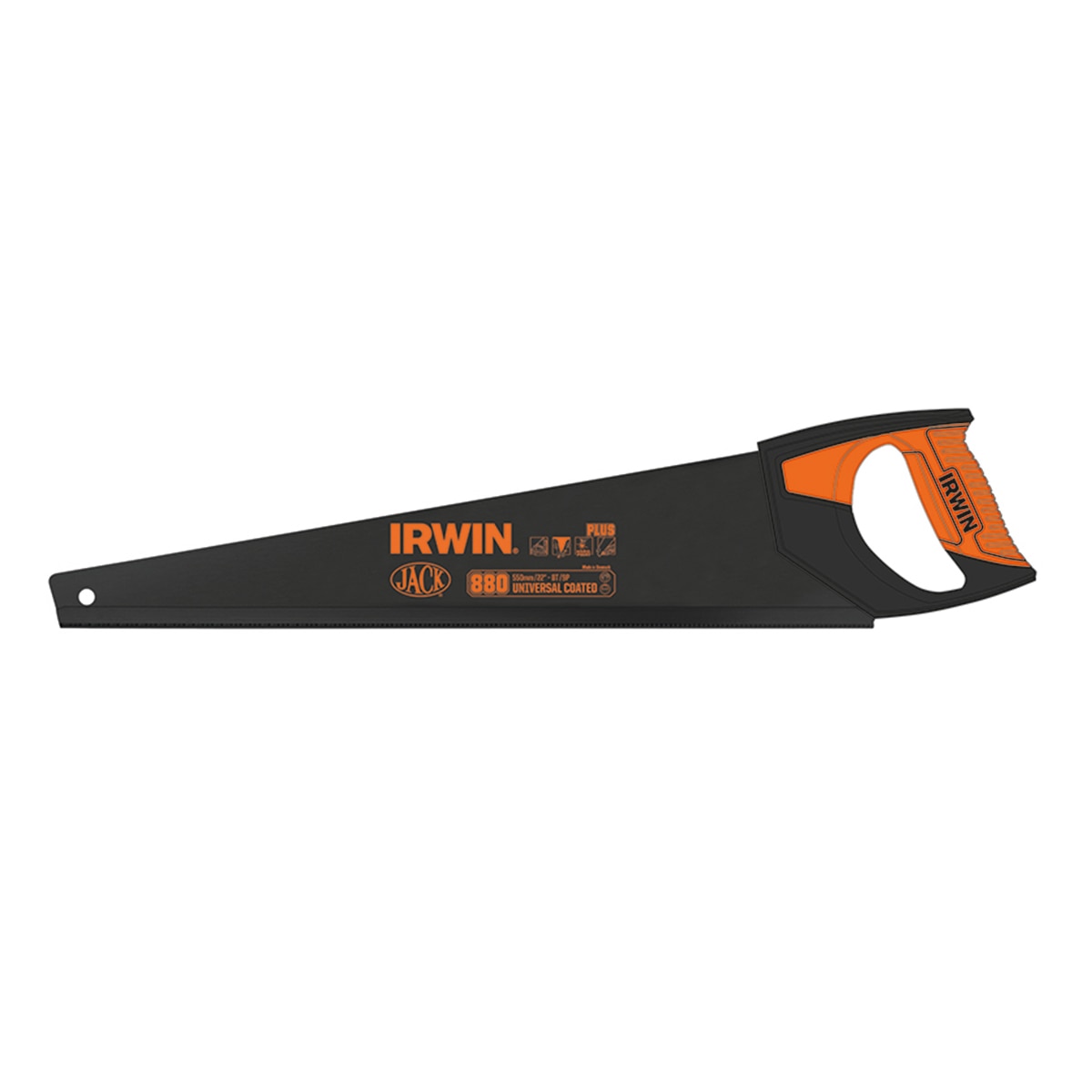 IRWIN 880 UN Universal Hand Saw 550mm (22in) Coated 8 TPI - JAK880BUN22 - Image 1