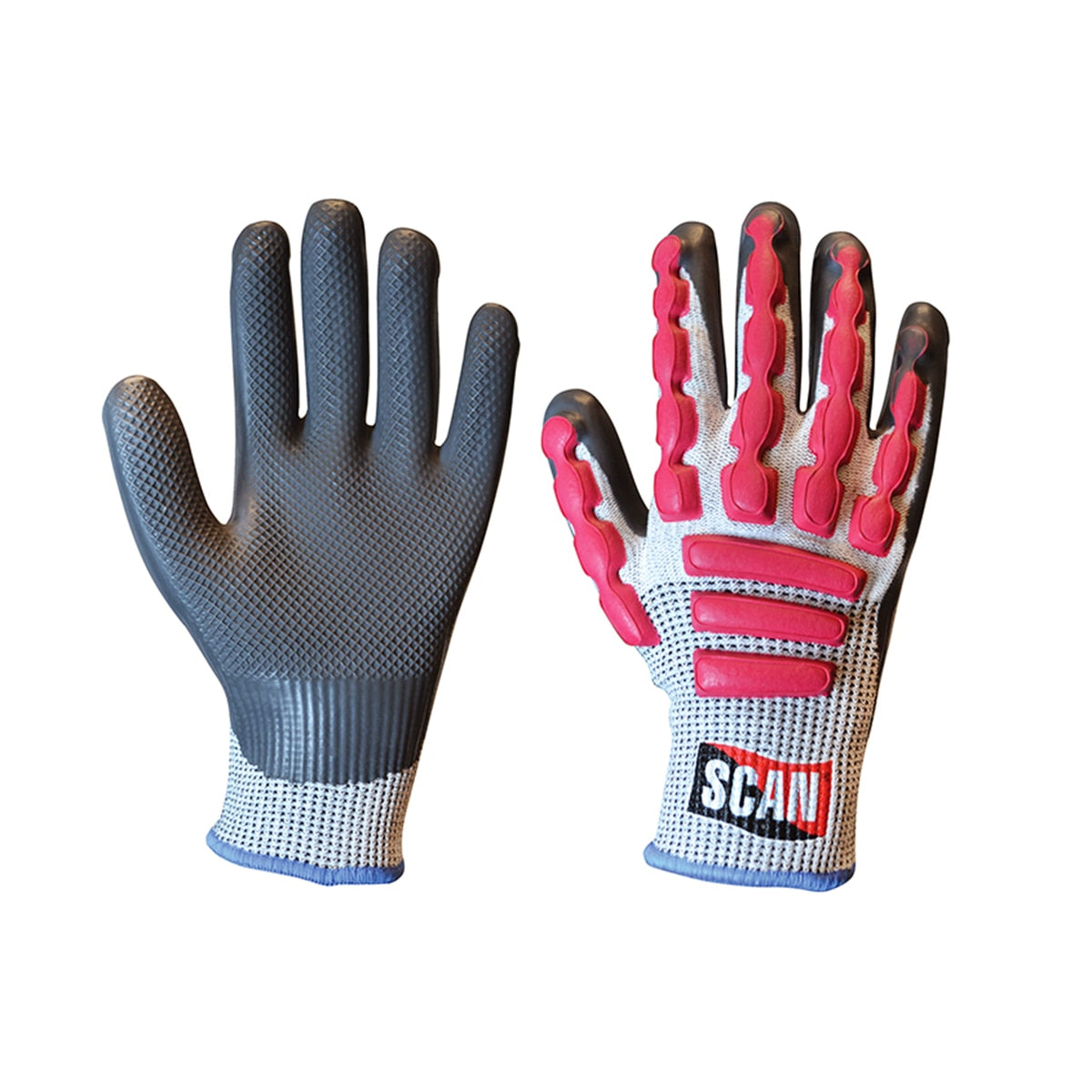 Scan Anti-Impact Latex Cut 5 Gloves - L (Size 9) - SCAGLOAIL - Image 1