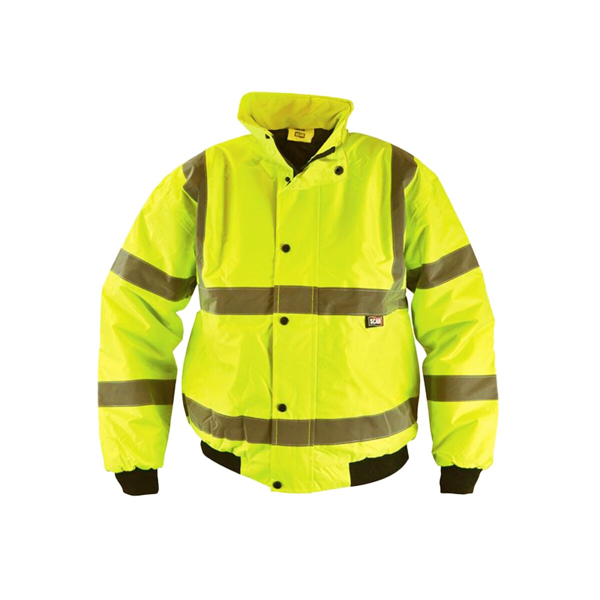 Scan Hi-Vis Yellow Bomber Jacket - L (44in) - SCAWWHVBJL - Image 1