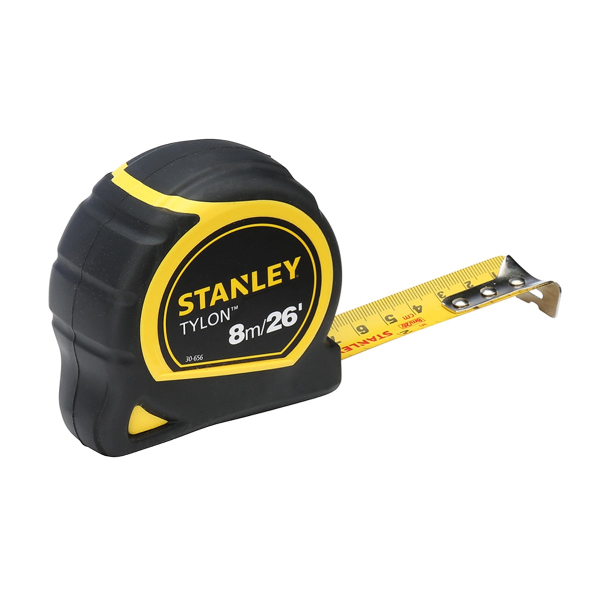 Stanley Tylon Pocket Measuring Tape 8m/26ft (Width 25mm) Carded - STA030656N - Image 1