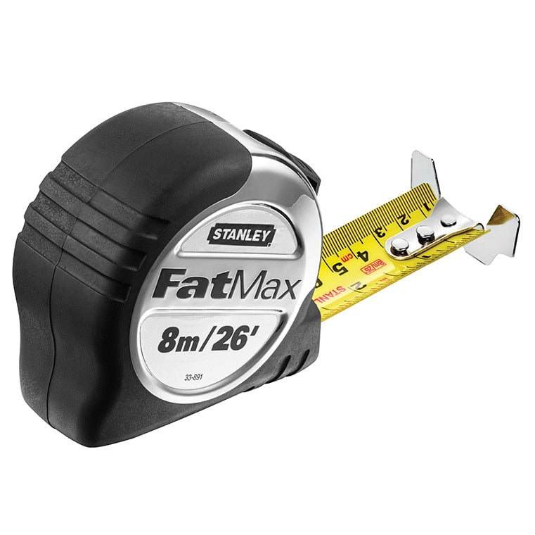 Stanley FatMax Pro Pocket Measuring Tape 8m/26ft (Width 32mm) - STA533891 - Image 1