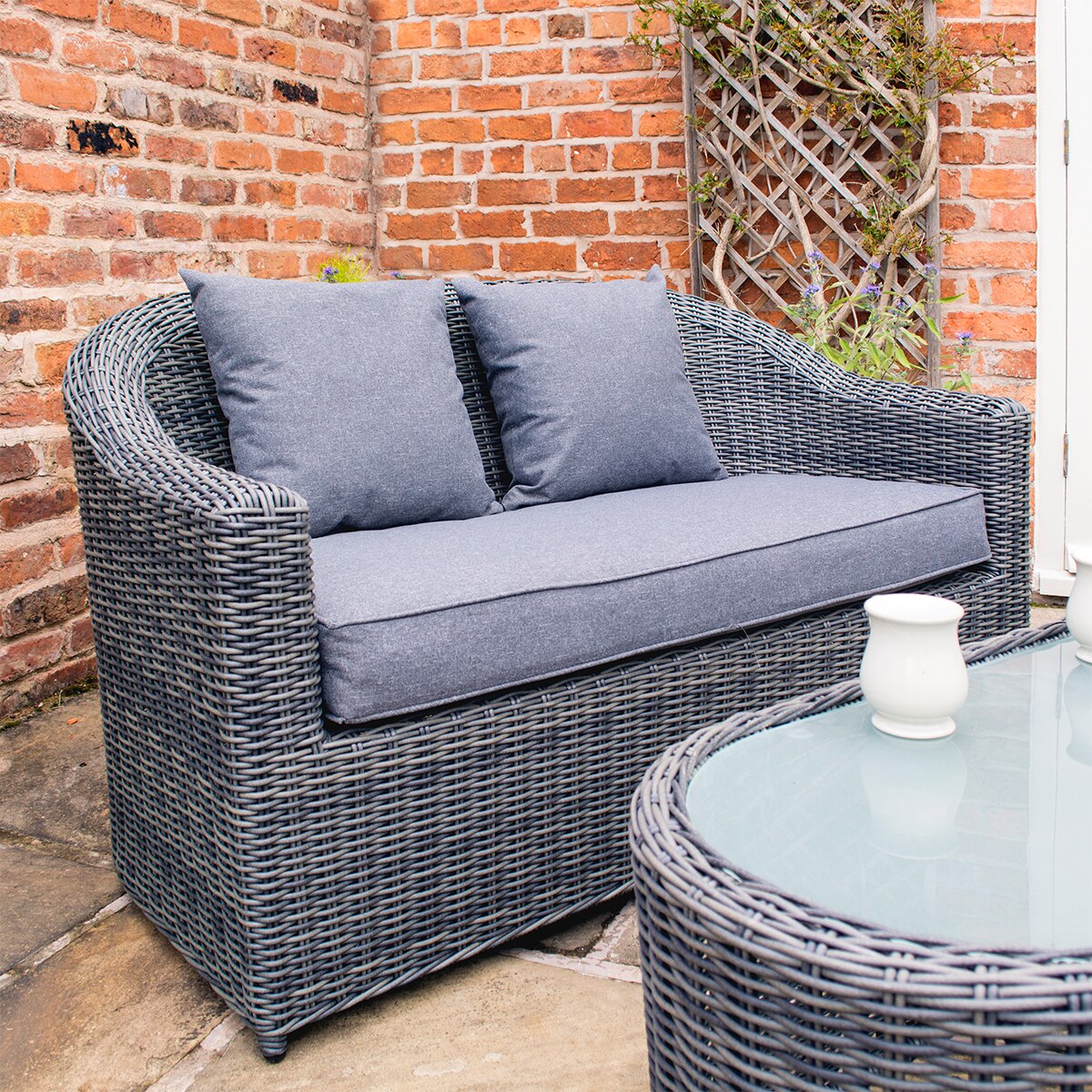 Bunbury 4pc Rattan Garden Furniture Set - Image 2