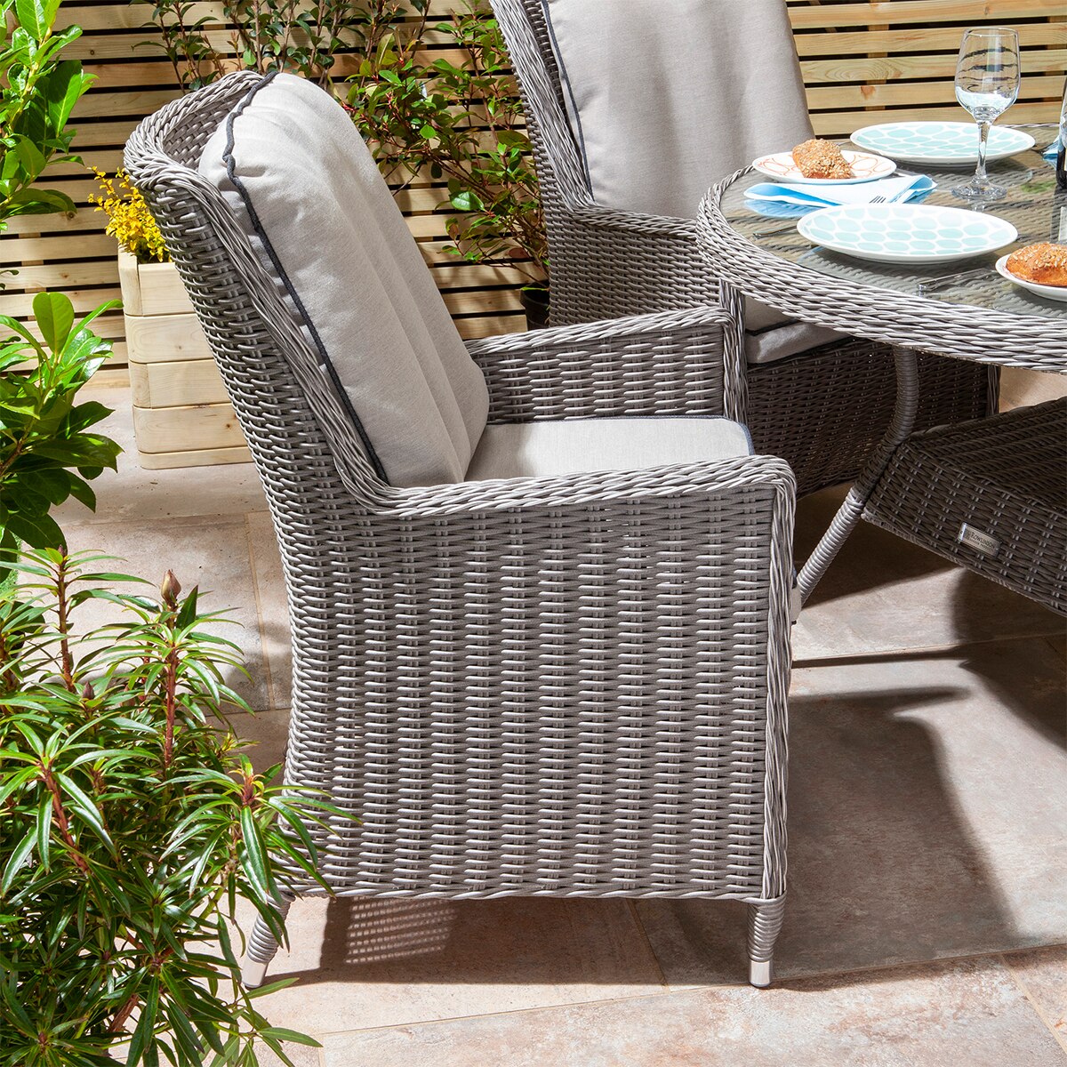 Prestbury 5pc Rattan Garden Furniture Set - Image 2