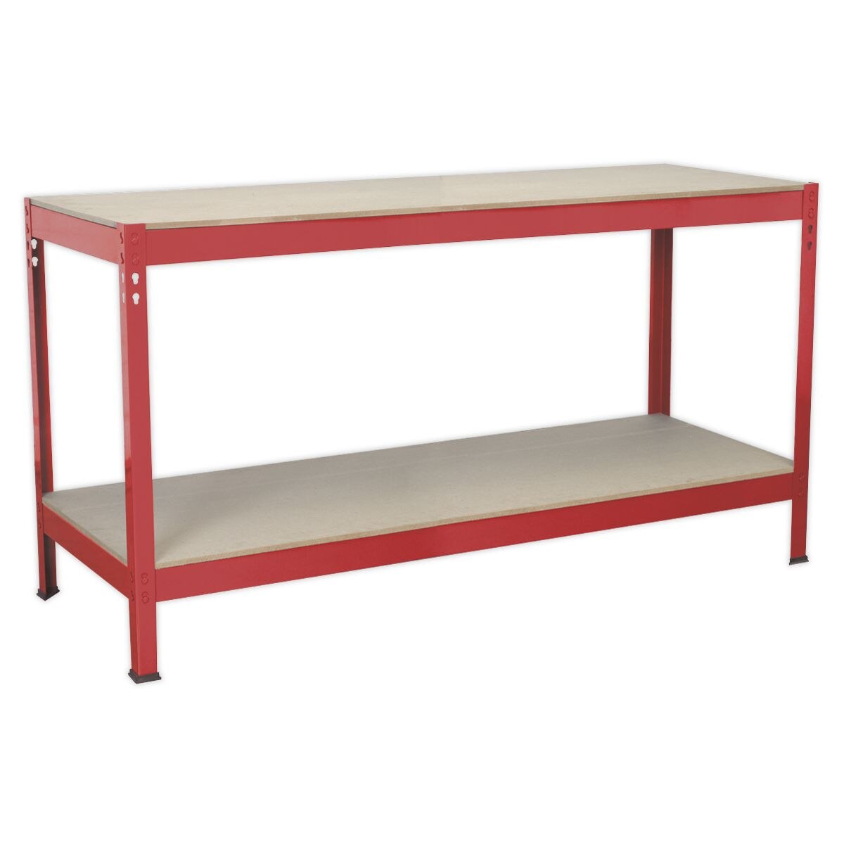 Sealey Workbench 1.53m Steel Wooden Top - Image 2