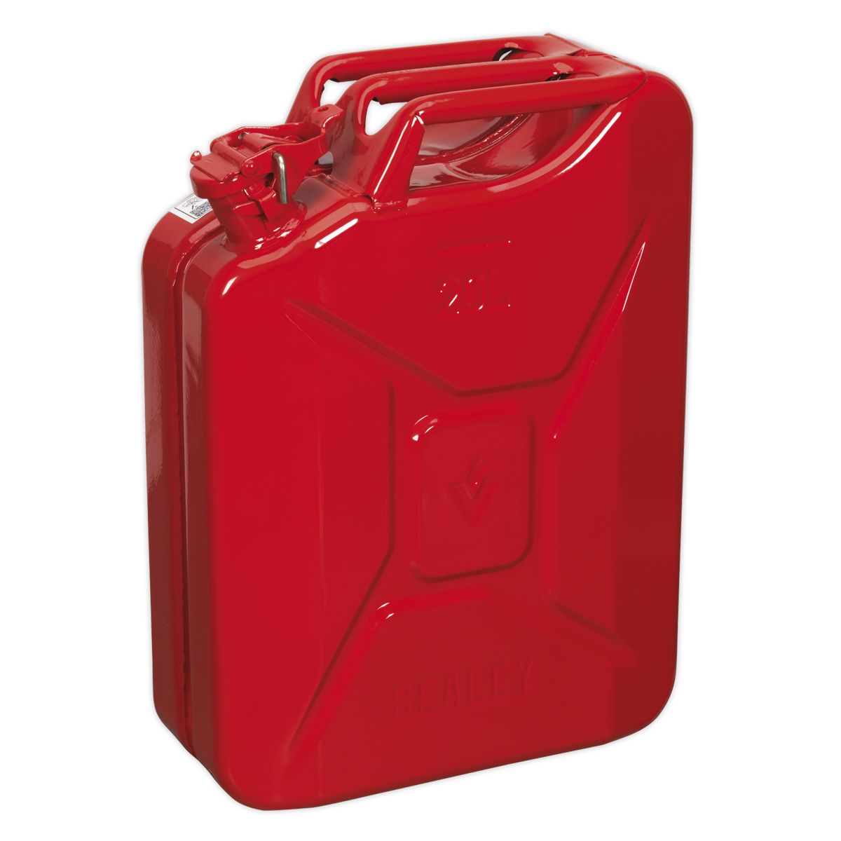 Sealey Metal Jerry Can 20L Red - Image 1