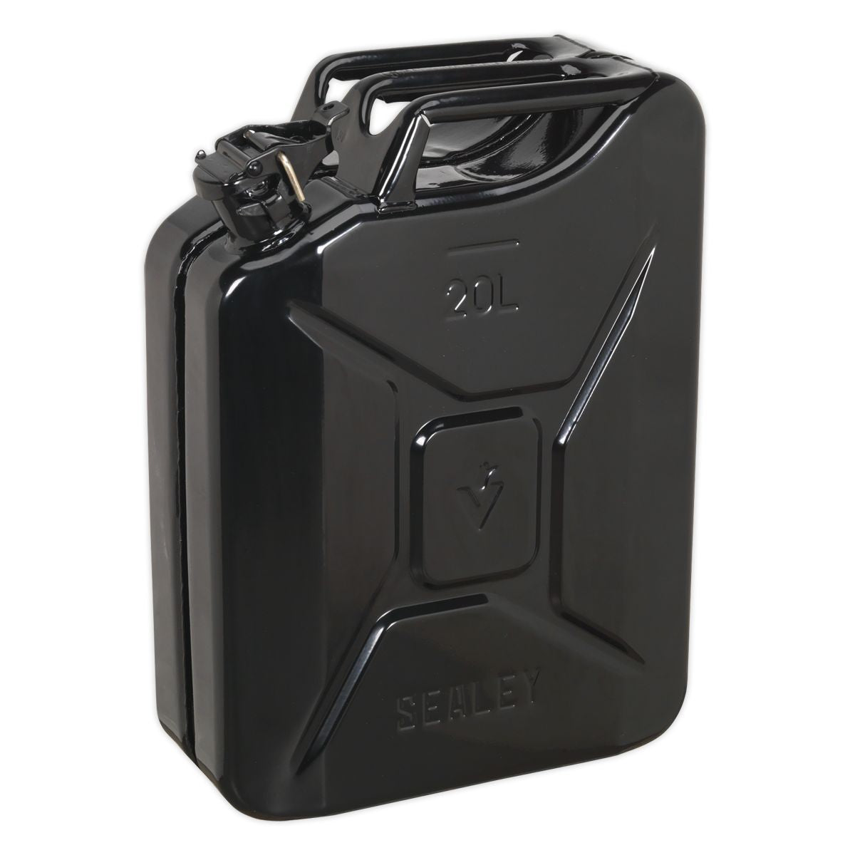 Sealey Metal Jerry Can 20L Black - Image 1