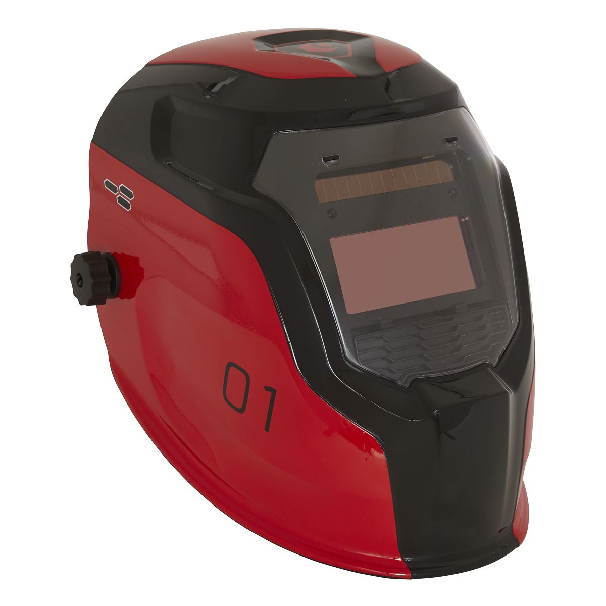 Sealey Welding Helmet Auto Darkening Shade 9-13 Red - Image 2