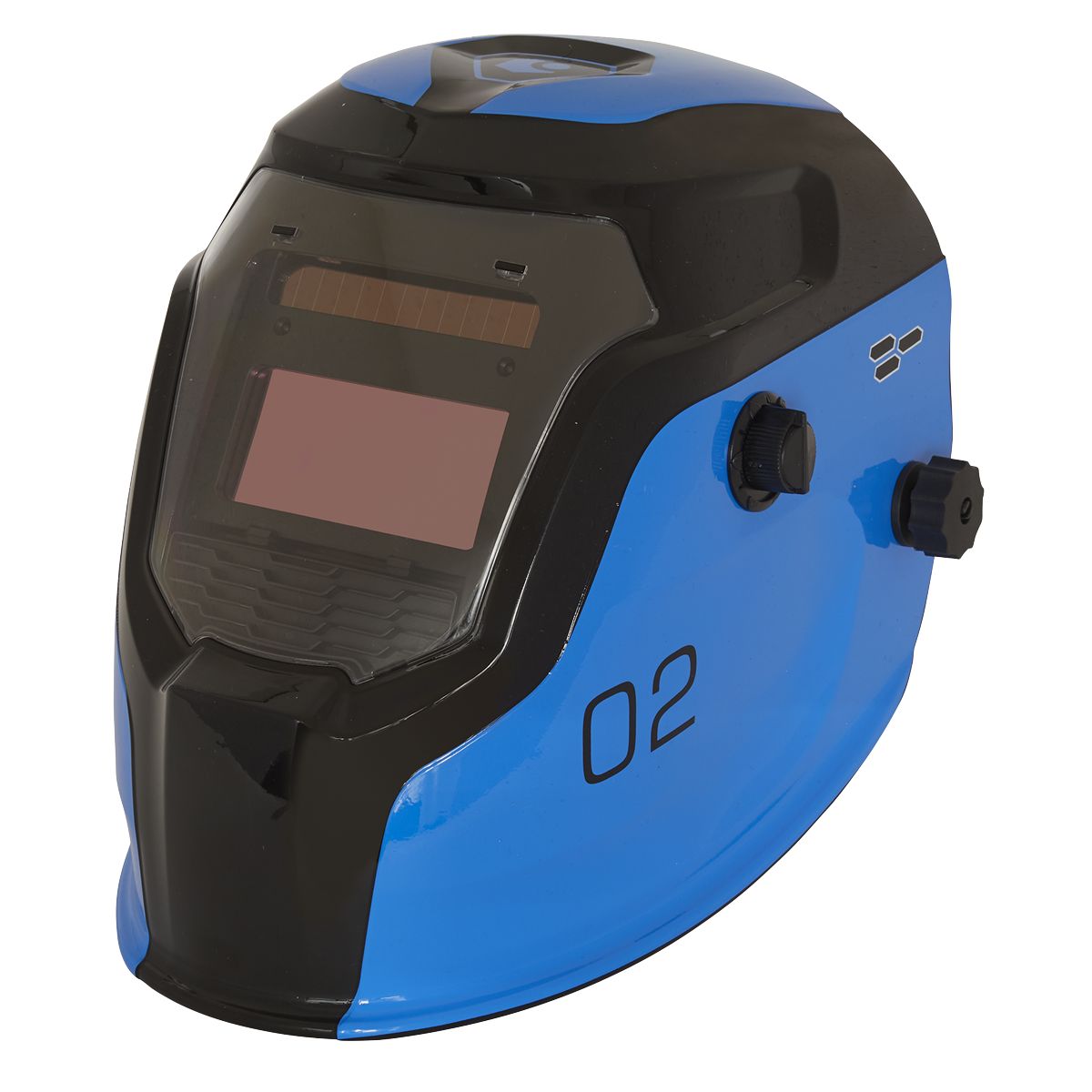 Sealey Auto Darkening Welding Helmet Shade 9-13 Blue - Image 1