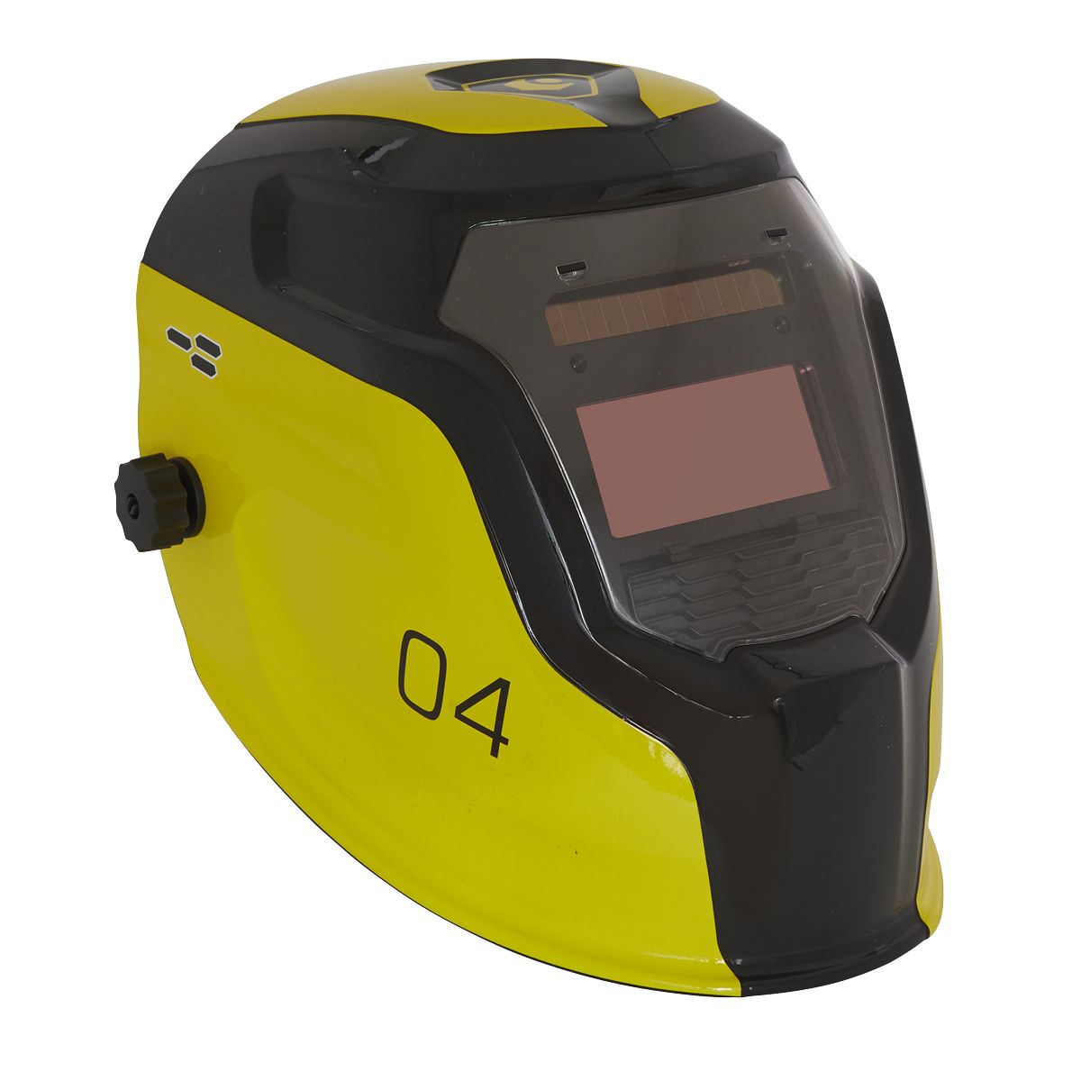 Sealey Auto Darkening Welding Helmet Shade 9-13 Yellow - Image 2