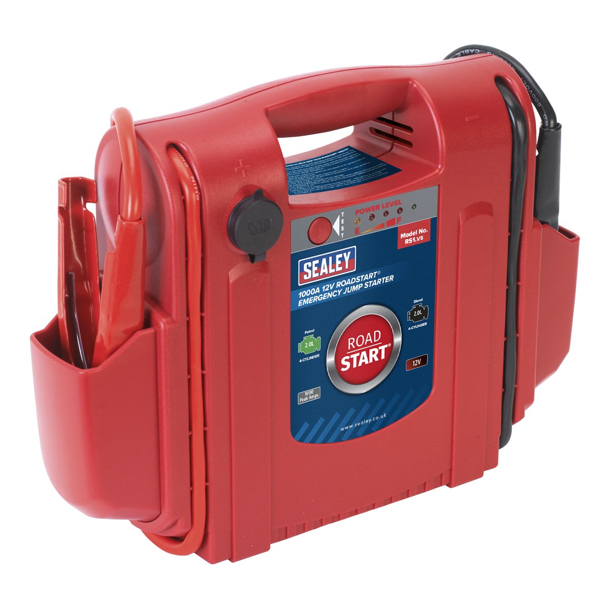 Sealey RoadStart Emergency Jump Starter 12V 1000 Peak Amps - Image 1