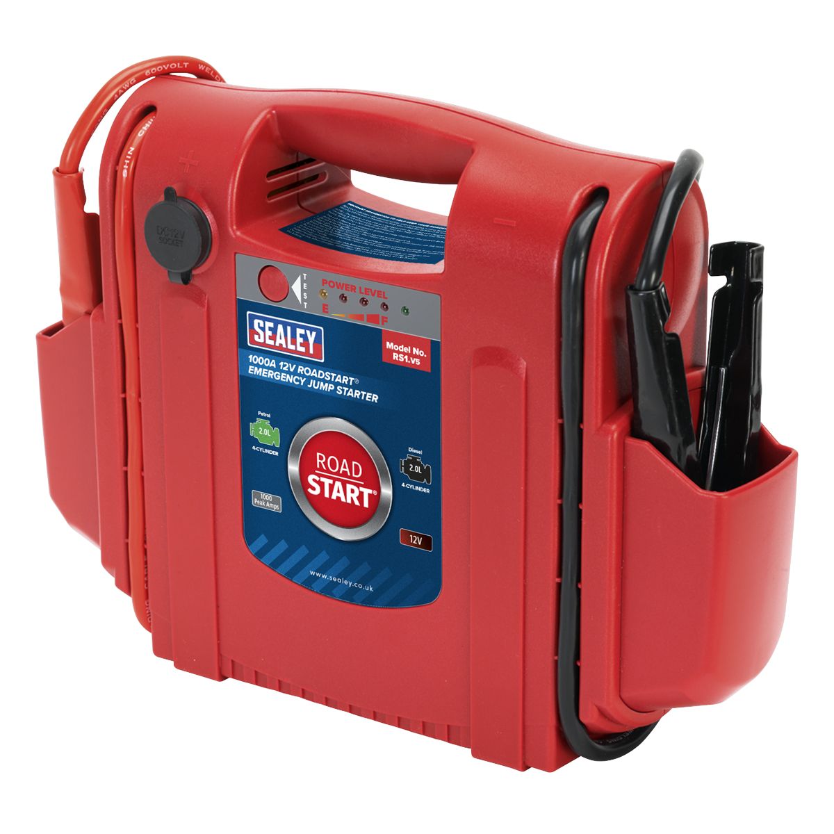 Sealey RoadStart Emergency Jump Starter 12V 1000 Peak Amps - Image 2