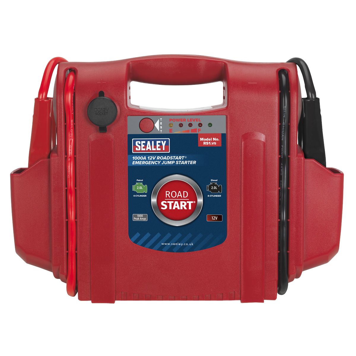 Sealey RoadStart Emergency Jump Starter 12V 1000 Peak Amps - Image 3