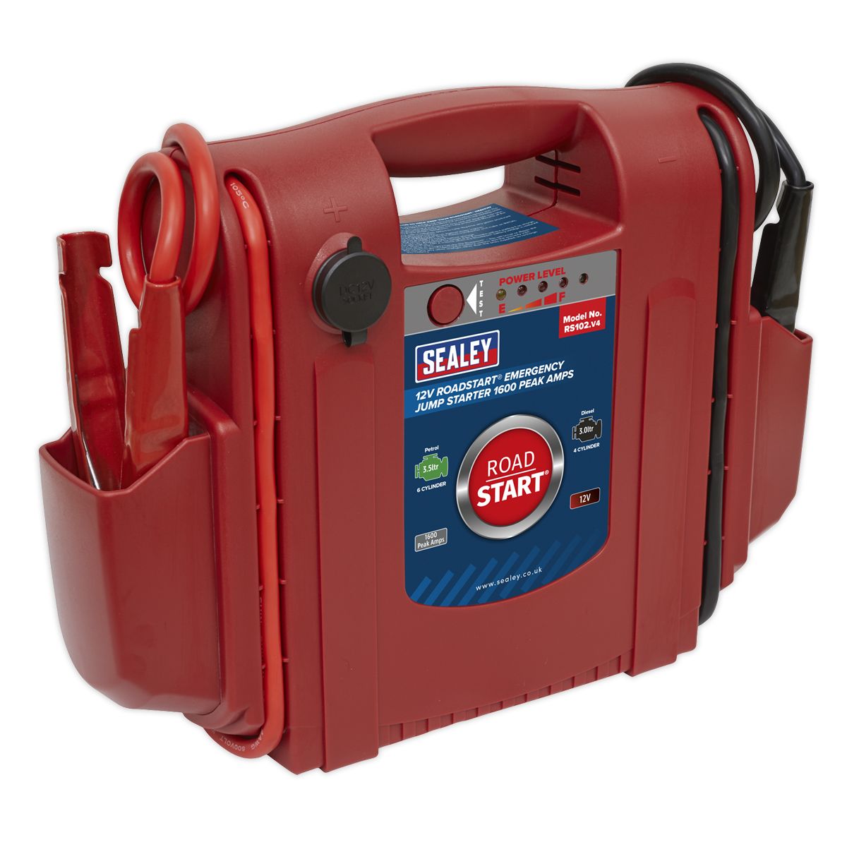 Sealey RoadStart Emergency Jump Starter 12V 1600 Peak Amps - Image 1