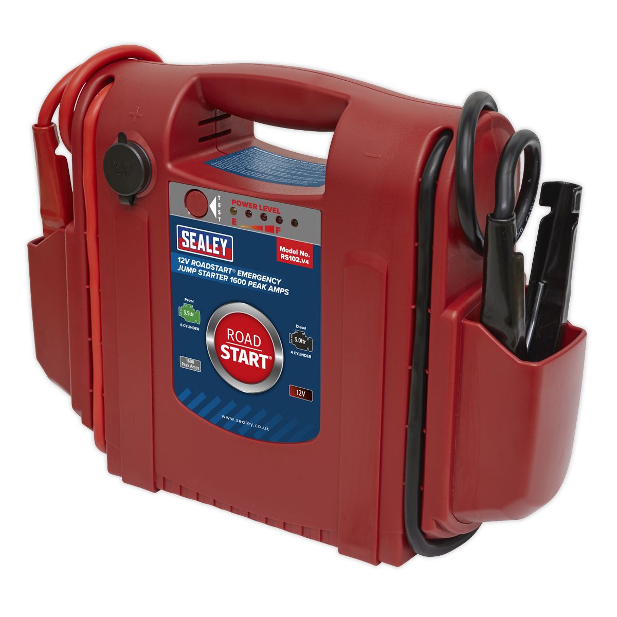 Sealey RoadStart Emergency Jump Starter 12V 1600 Peak Amps - Image 2