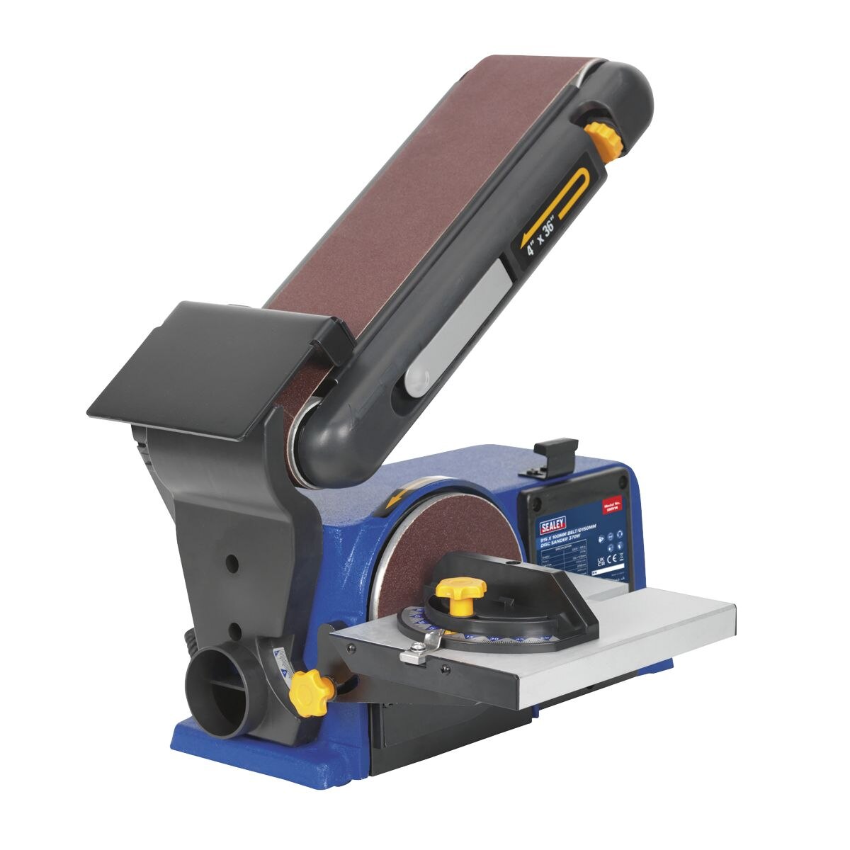 Sealey Belt/Disc Sander 915 x 100mm/150mm 370W/230V - Image 2