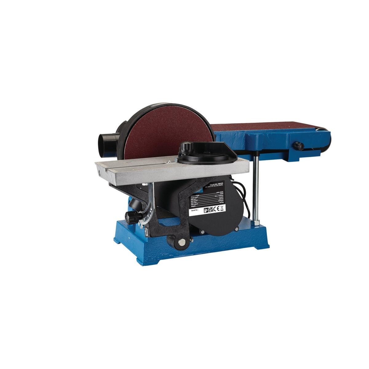 Draper 230V Belt and Disc Sander with Tool Stand, 150mm, 750W - Image 1