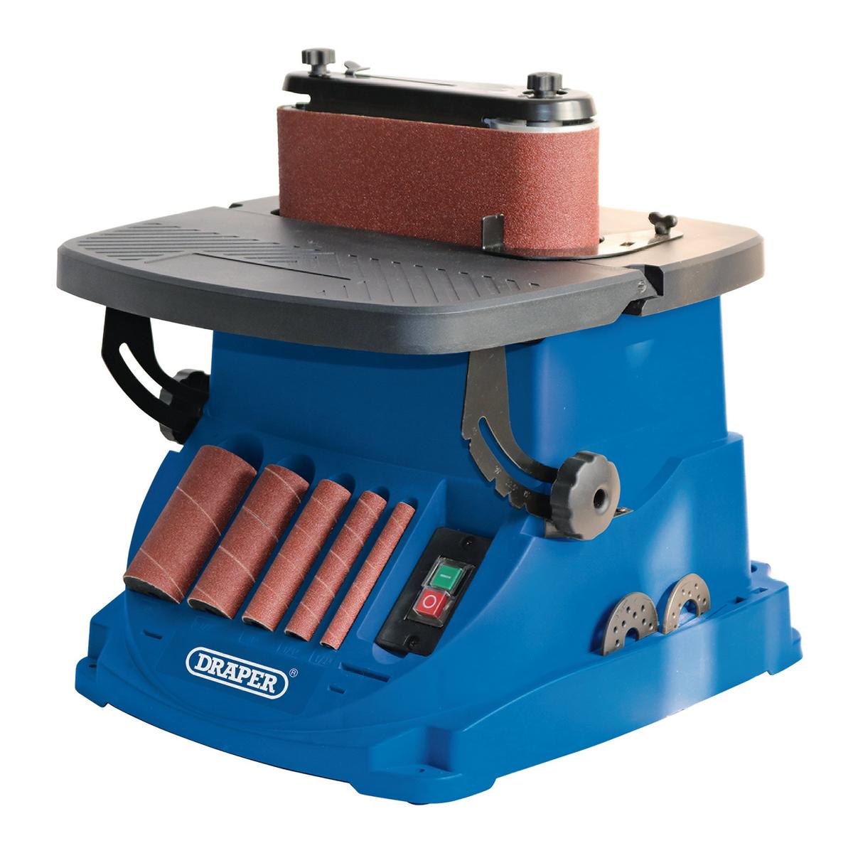 Draper 230V Oscillating Spindle and Belt Sander, 450W - Image 1