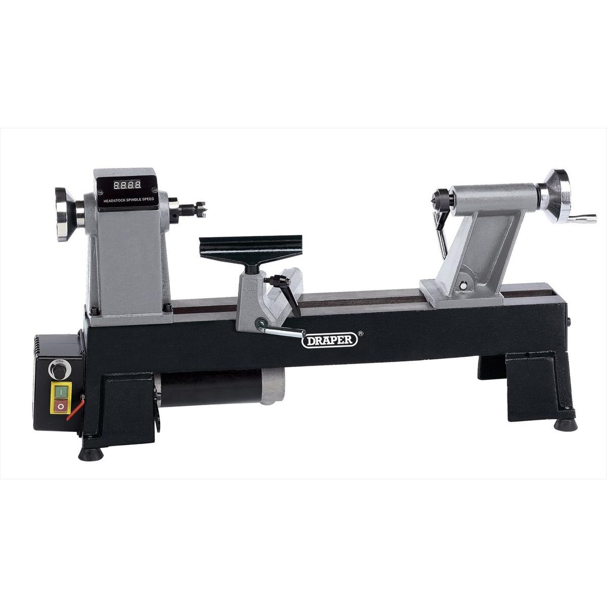 Draper Compact Digital Variable Speed Wood Lathe, 550W - Image 1